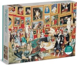 Puzzle 1500 elementów – Trybuna Uffizi z kotami od GALISON