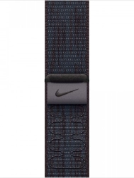 Sportowa opaska Nike w czarno-niebieskim kolorze do koperty 42 mm