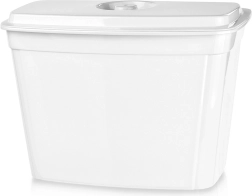 Wiszący kuchenny kosz na odpadki z pokrywką 4 l, biały