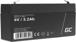 Bezobsługowy akumulator AGM VRLA Green Cell AGM14 6V 3,2Ah (do systemów alarmowych, kas, zabawek)