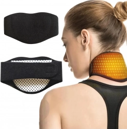 Magnetyczny rozgrzewający kołnierz na szyję z regulowanym zapięciem