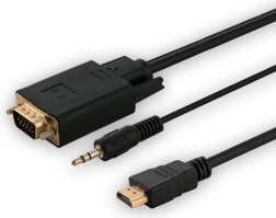 Adapter HDMI na VGA z audio, 1,8 m