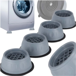 Antywibracyjne i antypoślizgowe podkładki pod pralkę i zmywarkę, zestaw 4 szt.