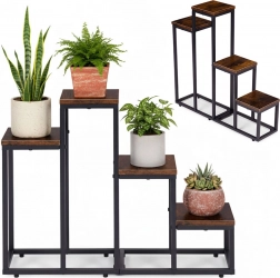 Stojak na kwiaty Loft z 4 półkami ModernHome