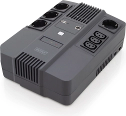 Zasilacz awaryjny UPS line-interactive 800 VA / 480 W DIGITUS z AVR i LED