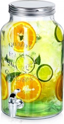 Szklany dystrybutor napojów z kranikiem 6,2 l