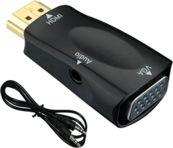 Adapter HDMI na VGA ze złoconymi złączami