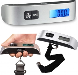 Cyfrowa waga bagażowa 50 kg z wyświetlaczem LCD
