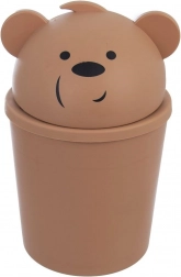 Kosz na śmieci miś 1,5 l brązowy