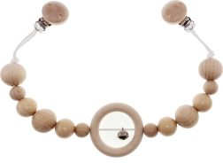 Hess Łańcuszek do wózka z dzwoneczkiem, naturalny, długi