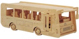 Drewniane 3D puzzle autobus