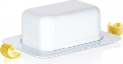 Maselniczka ze stali w białym kolorze