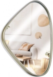 Lustro ścienne złote 28 × 40 cm