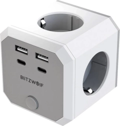 Kostka zasilająca BlitzWolf 8w1 z wyjściami USB i AC
