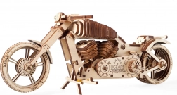 Drewniane puzzle 3D motocykl UGEARS – mechaniczny model bez kleju