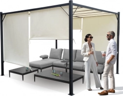 Pergola Para Sole Zona 3x3x2 m z wodoodpornym zadaszeniem zacieniającym