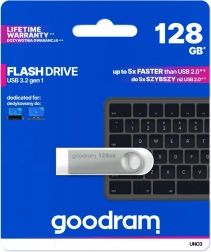 Pamięć USB UNO3 128GB USB 3.2 Gen1 srebrna