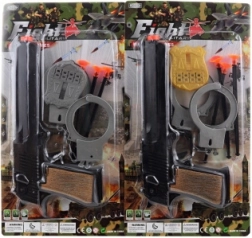 Policyjny zestaw dla dzieci z pistoletem i akcesoriami