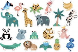 Magnesy drewniane Vilac Dżungla dla dzieci