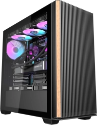Obudowa komputerowa Darkflash DS900WS czarna z panoramiczną szybą i 4 wentylatorami ARGB