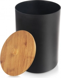 Czarny łazienkowy kosz na śmieci 7 l