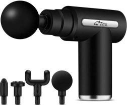 Pistolet do masażu z 4 głowicami