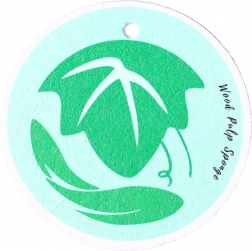 Naturalna gąbka do naczyń - zielona