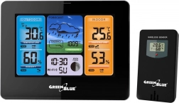 stacja pogodowa Wi‑Fi Tuya z kolorowym wyświetlaczem