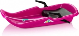 Sanki Cyclone Monster z plastiku z siedziskiem i hamulcami – Różowe
