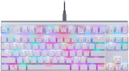 mechaniczna klawiatura gamingowa motospeed ck101 rgb biała