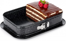 Granitowa tortownica prostokątna 35 × 24 × 6,5 cm