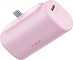 Szybko ładujący powerbank BASEUS Compact USB‑C 5000 mAh, 20 W – różowy