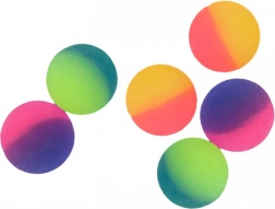 Skaczące neonowe piłeczki 6 cm – zestaw