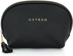 Kosmetyczka z czarnej skóry