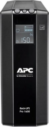 Zasilacz awaryjny APC Back‑UPS Pro 1600 VA z AVR i LCD, 8× C13