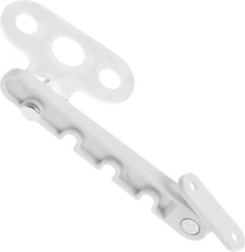 Blokada okna z ogranicznikiem otwarcia, 4-stopniowa regulacja, biała