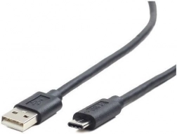 Kabel USB 2.0 USB‑A do USB‑C, 1 m, czarny