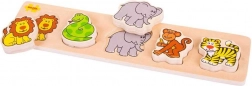 Bigjigs Baby drewniane puzzle safari