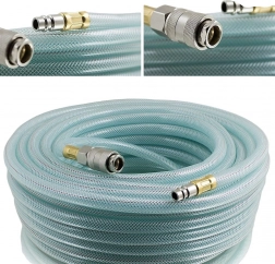 Wąż pneumatyczny 10 m 1/4" PVC, wzmocniony, ciśnienie do 20 bar