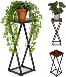 Stojak na kwiaty loft z geometryczną ramą ModernHome