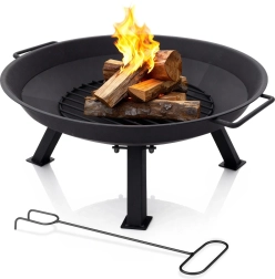 Ognisko ogrodowe z uchwytami i pogrzebaczem 56 cm