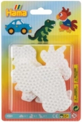 Podkładka na koraliki do prasowania z motywami Auto, Papuga i Dinozaur