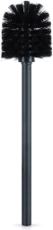 Czarna wymienna szczotka do toalety 35 cm