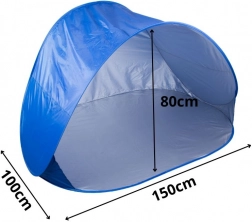 Samorozkładający się namiot plażowy z ochroną UV, duży i lekki