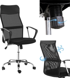 Ergonomiczne krzesło biurowe ErgoLux Pro Mesh z oddychającą siatką