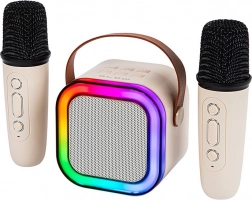 Reproduktor karaoke Bluetooth z oświetleniem RGB