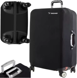 Elastyczny ochronny pokrowiec na średnią walizkę L TRIZAND, czarny