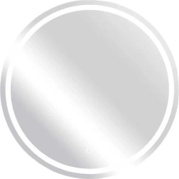 Okrągłe lustrzane LED do łazienki 80 cm z panelem dotykowym