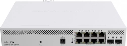 Przełącznik sieciowy PoE MIKROTIK z 8 portami i 2× SFP+ 10 Gb/s