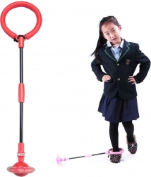 Składane skakankowe kółko na nogę / hula hoop – czerwone
